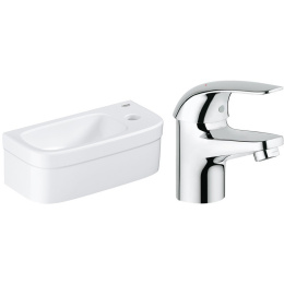 Комплект раковины Grohe Euro Ceramic 37 39327000 со смесителем Euroeco New 32734000