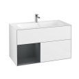 Villeroy Boch Finion G030HGGF Тумба под раковину 996х498 мм (midnight blue matt/glossy white)