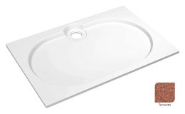 Поддон душевой Cezares Tray TRAY-S-AH-120/80-56-TR, 120 х 80 см, терракотовый, из искусственного кам