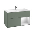 Villeroy Boch Finion F040MTGM Тумба под раковину 996х498 мм (white matt/olive matt)