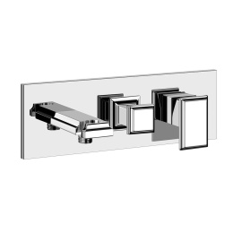 Внешние части смесителя для душа Gessi Eleganza (46138#031) хром