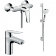 Комплект смесителей Hansgrohe Logis E (SET Logis E 100 (d)) хром