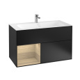 Villeroy Boch Finion F030PCPD Тумба под раковину 996х498 мм (oak veneer/black matt)