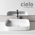 Ceramica CIELO Shui Comfort SHCOLAR60 Bia - Раковина накладная на столешницу 60*40 см (белая глянцев