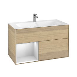 Villeroy Boch Finion G030MTPC Тумба под раковину 996х498 мм (white matt/oak veneer)