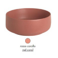 Раковина ArtCeram Cognac Countertop COL004 14; 00, накладная, цвет - rosso corallo (красный коралл),