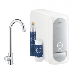 Смеситель для кухни Grohe Blue Home 31498000, с функцией фильтрации и газирования воды только с филь