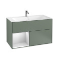 Villeroy Boch Finion G030MTGM Тумба под раковину 996х498 мм (white matt/olive matt)