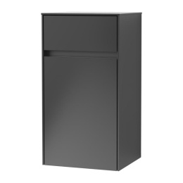 Villeroy Boch Collaro C03201PD Шкаф боковой для ванной комнаты, петли справа (Black Matt Lacquer)