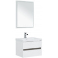 Мебель для ванной Aquanet Беркли 60 белый/дуброшелье (зеркало белое)