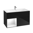 Villeroy Boch Finion G030GFPH Тумба под раковину 996х498 мм (glossy white/glossy black)