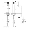 Смеситель для раковины Gessi Inciso (58003#031) хром