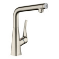 Смеситель для кухни Hansgrohe Metris Select M71 (14785800) сталь