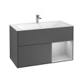 Villeroy Boch Finion F040GJGK Тумба под раковину 996х498 мм (light grey matt/anthracite matt)