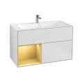 Villeroy Boch Finion F030HFMT Тумба под раковину 996х498 мм (gold matt/white matt)