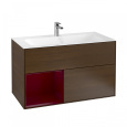 Villeroy Boch Finion F030HBGN Тумба под раковину 996х498 мм (peony matt/walnut veneer)