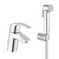 Смеситель для раковины Grohe Eurosmart 23124002 с гигиеническим душем Хром