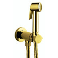Гигиенический душ - комплект с прогрессивным смесителем Bossini Paloma Flat E37011B.021 (золото)