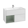 Villeroy Boch Finion G030GMMT Тумба под раковину 996х498 мм (olive matt/white matt)