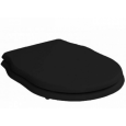 Artceram HERMITAGE HEA005 03 71 Сиденье для унитаза с микролифтом цвет черный,  шарниры хром