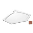 Поддон душевой Cezares Tray TRAY-S-P-100-56-TR, 100 х 100 см, терракотовый, из искусственного камня