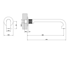 Излив для раковины Gessi Inciso (58101#031) хром