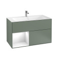 Villeroy Boch Finion F030GFGM Тумба под раковину 996х498 мм (glossy white/olive matt)