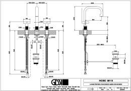 Смеситель для раковины Gessi Inciso (58113#031) хром