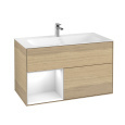 Villeroy Boch Finion G030GFPC Тумба под раковину 996х498 мм (glossy white/oak veneer)