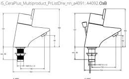 Термостатический смеситель для раковины Ideal Standard CERAPLUS Sequential A4092AA