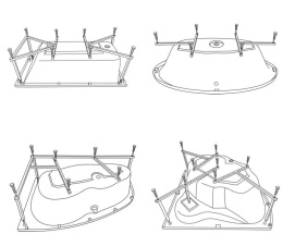 Excellent MR-02 Каркас для ванны (с установкой)