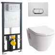 Инсталляция и унитаз Vitra S50 (9003B003-7201) белый