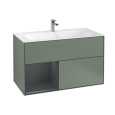 Villeroy Boch Finion G030HGGM Тумба под раковину 996х498 мм (midnight blue matt/olive matt)