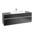 Villeroy Boch Collaro C028L0PD Тумба под раковину 1600х500 мм (Black Matt Lacquer)