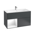 Villeroy Boch Finion G030GFHG Тумба под раковину 996х498 мм (glossy white/midnight blue matt)