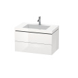 Тумба с раковиной 80 см Duravit L-Cube LC6927O2222, белый