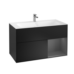 Villeroy Boch Finion F040GKPD Тумба под раковину 996х498 мм (anthracite matt/black matt)