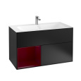 Villeroy Boch Finion G030HBPD Тумба под раковину 996х498 мм (peony matt/black matt)