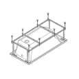 Монтажный комплект Santek к ванне Монако 150х70 см