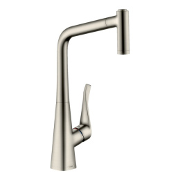 Смеситель для кухни Hansgrohe Metris M71 (14780800) сталь