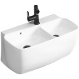 Раковина Cerutti SPA Double Marco CT9282 67х35 белая