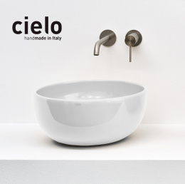 Ceramica CIELO Shui SHBA40 - Раковина накладная на столешницу Ø40 (белая глянцевая)