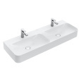 Раковина двойная для ванной 130 см Villeroy&Boch Finion (4139D5RW) белый камень