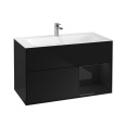 Villeroy Boch Finion F040PHPH Тумба под раковину 996х498 мм (glossy black/glossy black)