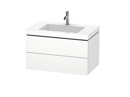 Тумба с раковиной 80 см Duravit L-Cube LC6927O1818, белый