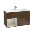 Villeroy Boch Finion G030HHGN Тумба под раковину 996х498 мм (sand matt/walnut veneer)