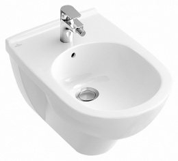 Villeroy & Boch O.Novo 546000R1 Биде подвесное на 1 отверстие, альпийский белый, CeramicPlus