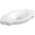 Раковина накладная 85 см Villeroy&Boch La belle (613785R1) альпийский белый