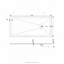 Душевой поддон RGW Stone Tray 16152715-01 прямоугольный