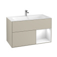 Villeroy Boch Finion G040GFHH Тумба под раковину 996х498 мм (glossy white/sand matt)